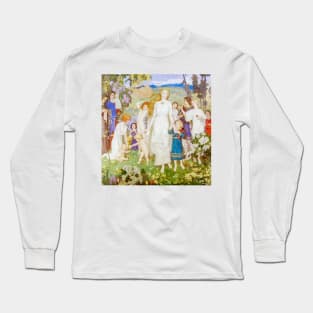 The Coming of Bride (1917) by John Duncan Long Sleeve T-Shirt